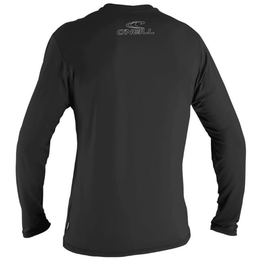 UV shirt met lange mouwen heren zwart