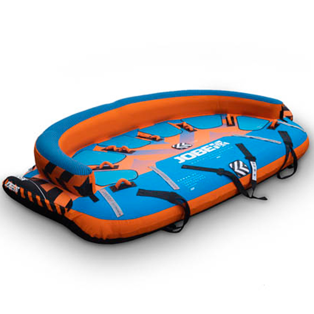 Heavy Duty sonar funtube 6 personen blauw-oranje