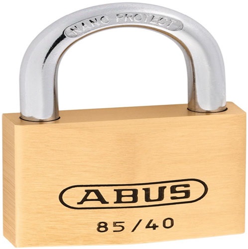 Abus Hangslot met een messing kast en stalen beugel 40 mm 1