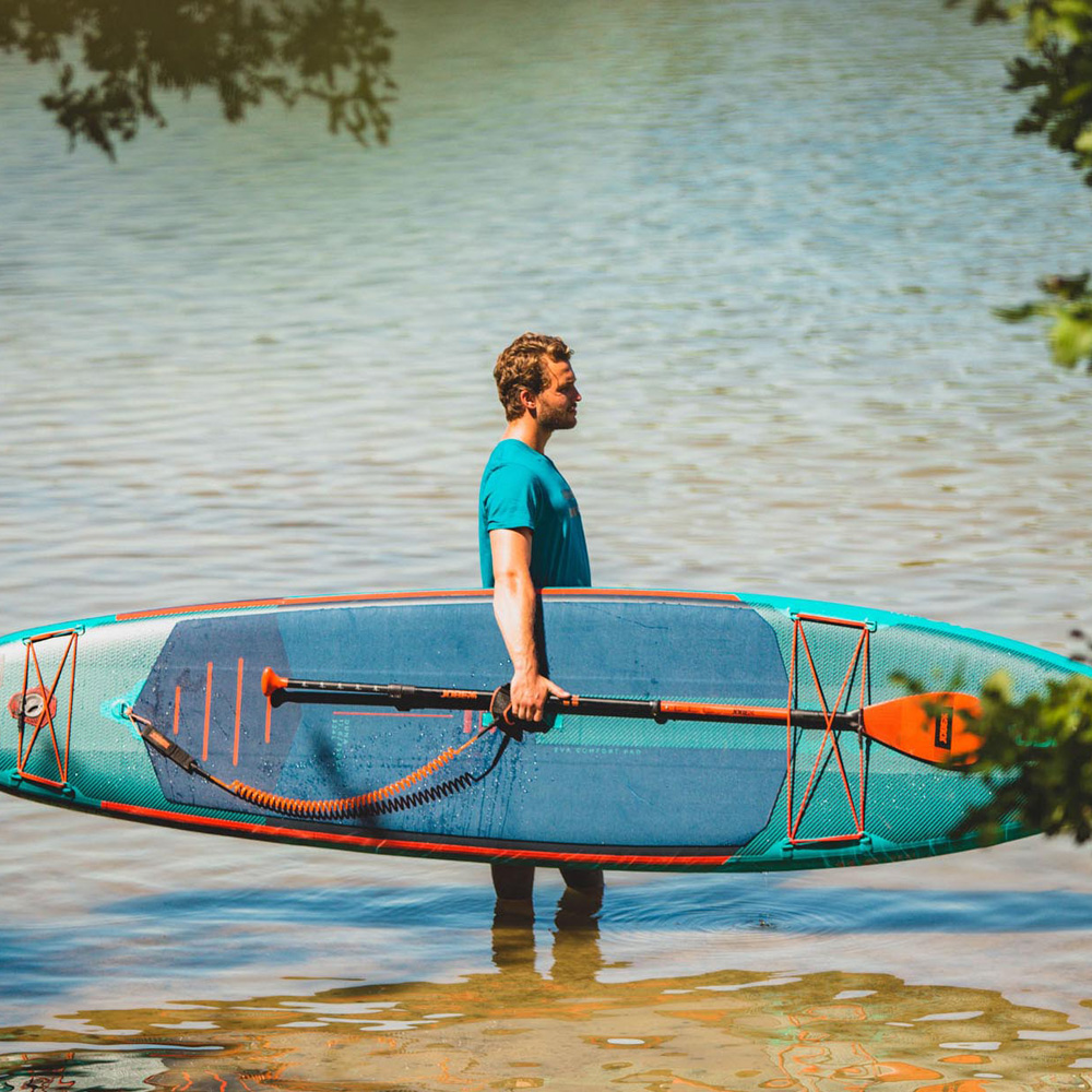 Fiberglass SUP peddel oranje 3-piece