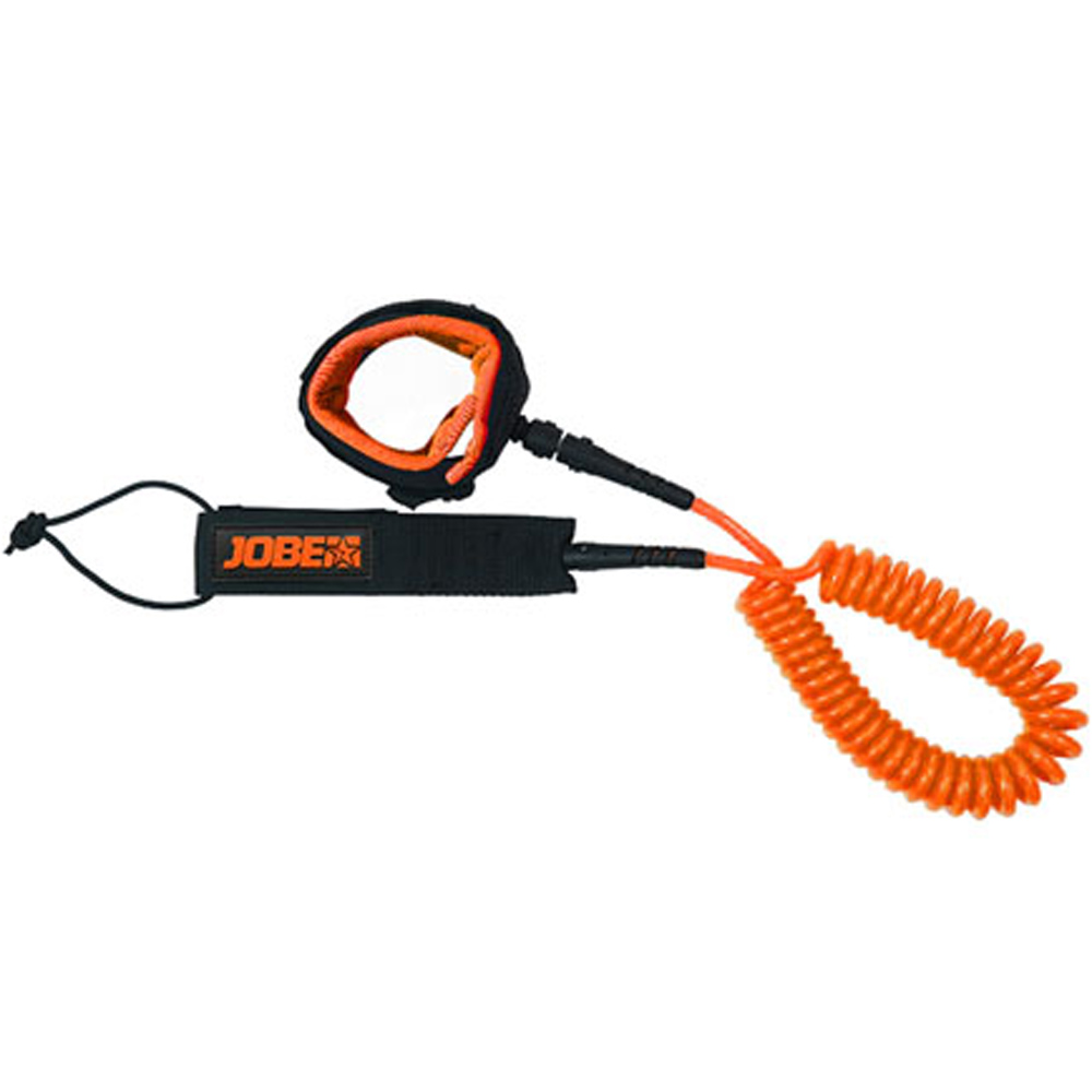 Jobe sup leash coil 10ft orange 1