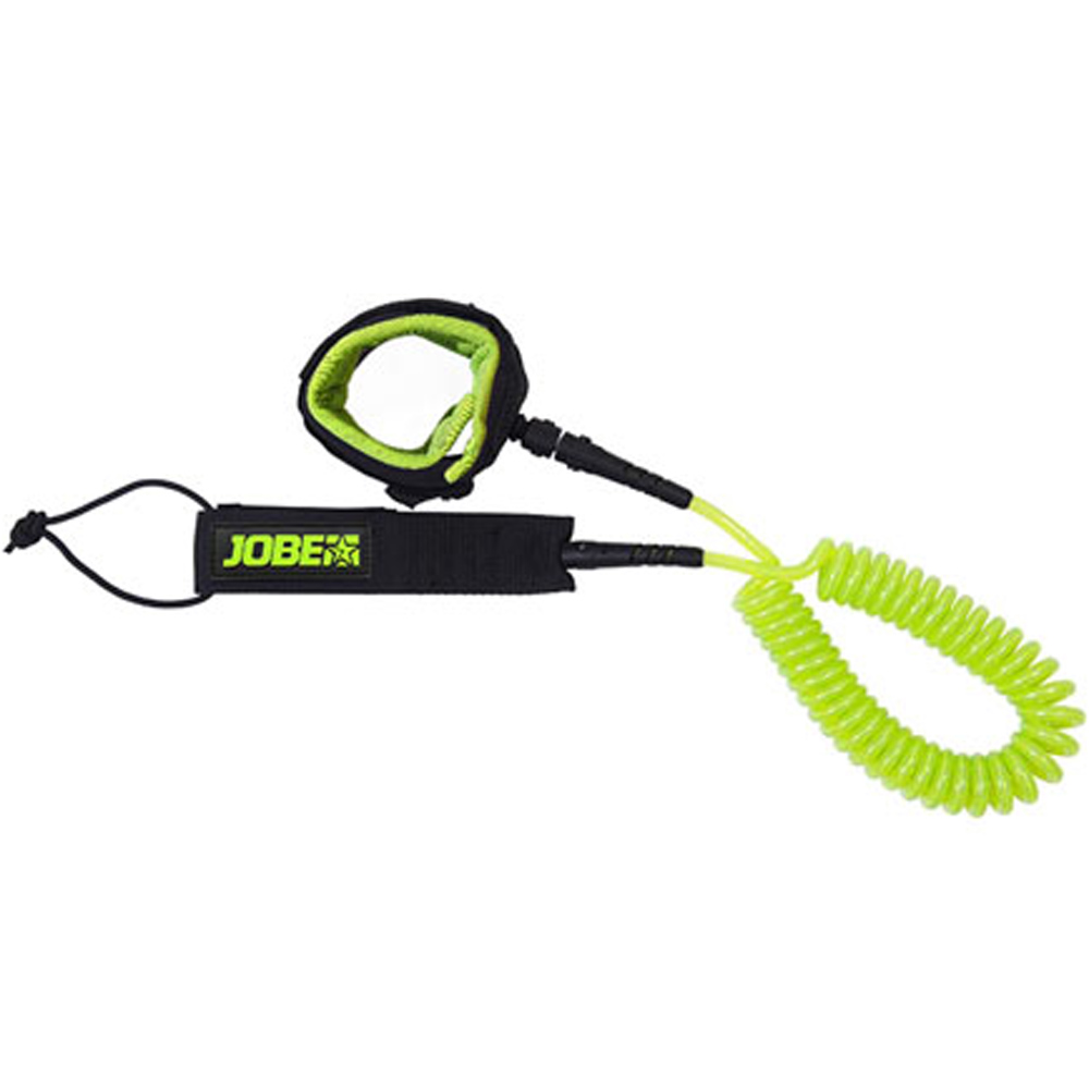 Jobe sup leash coil 10ft lime 1