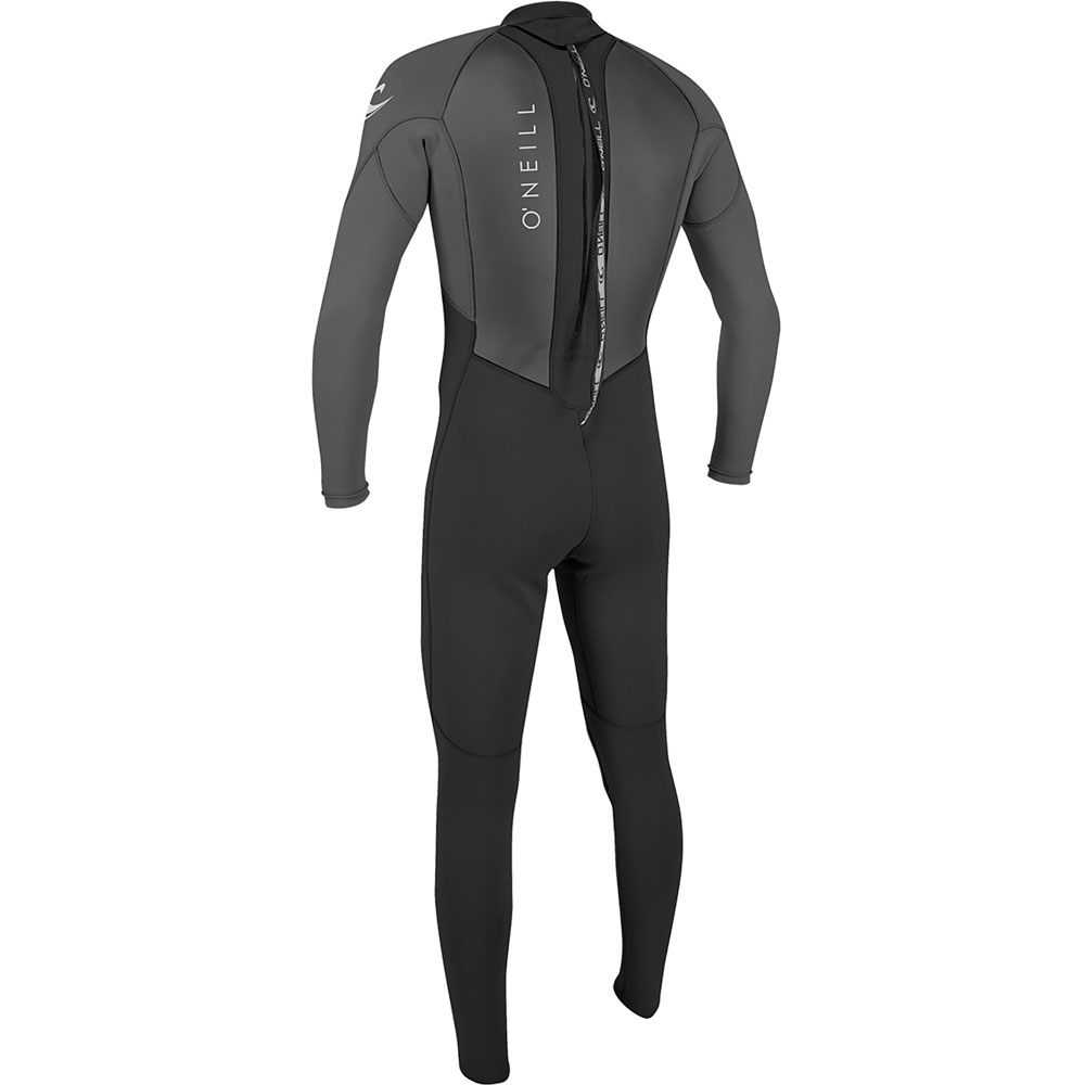 Oneill Reactor-2 3/2 rug rits fullsuit heren zwart/grijs 4