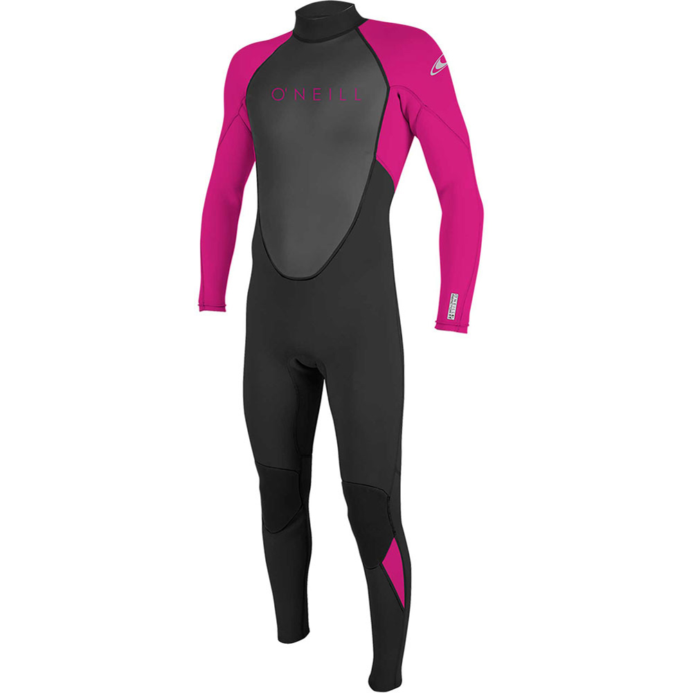 Oneill Reactor-2 3/2 rug rits fullsuit kinderen zwart/roze 4