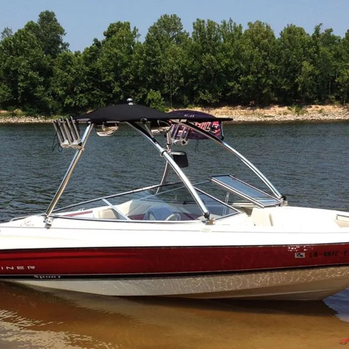 MTE over the top bimini black