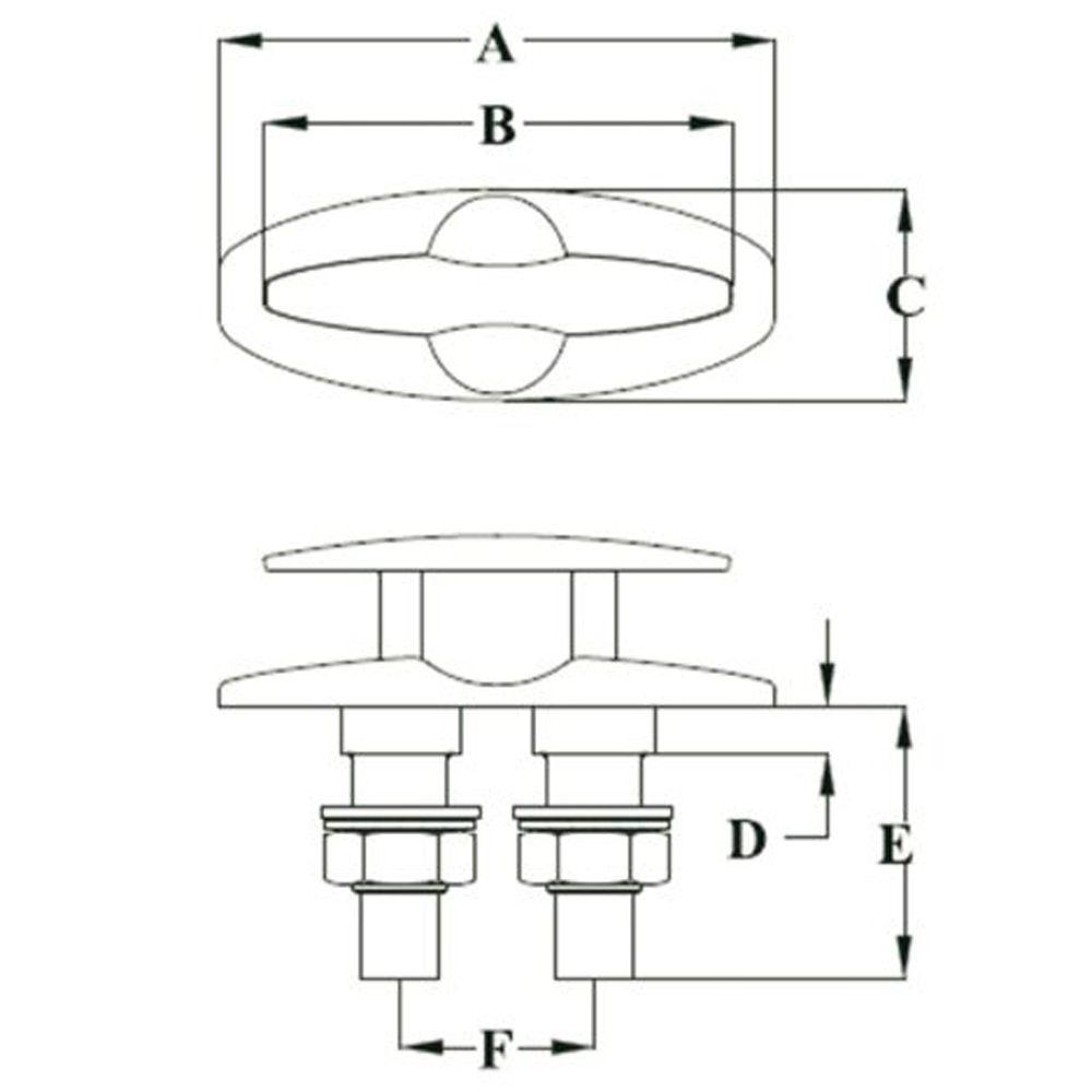 Talamex kikker verzonken 132X38mm 2