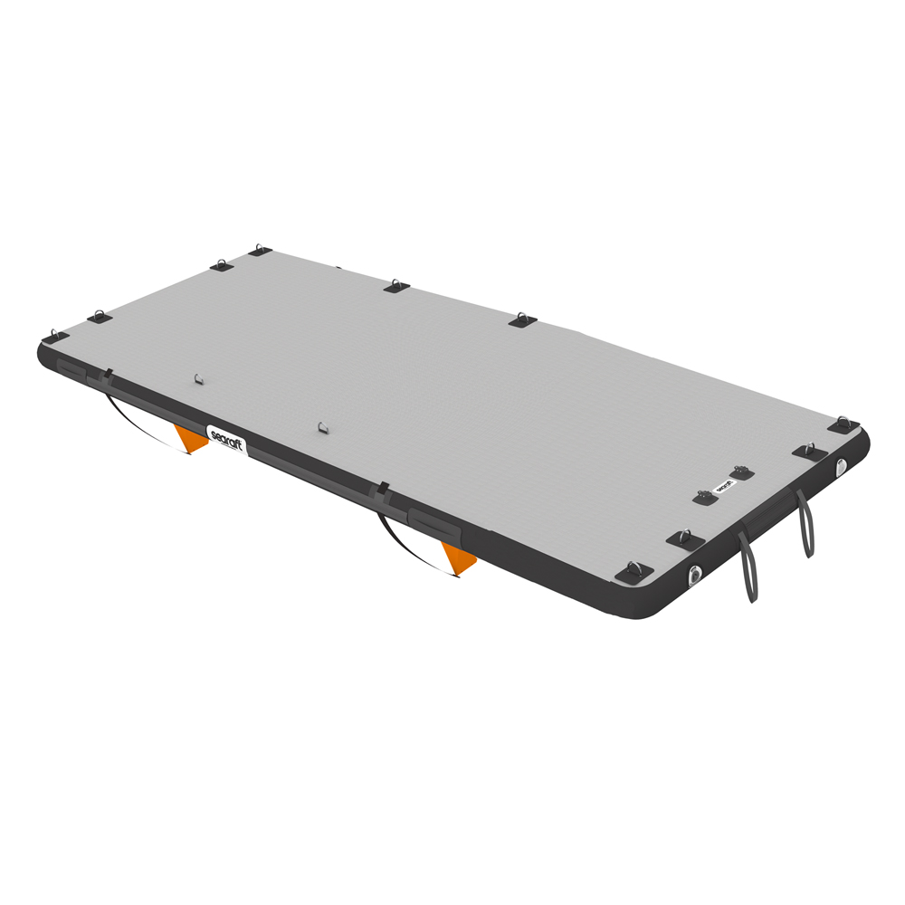 Diamond deck zwart large opblaasbaar platform