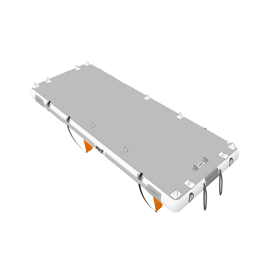 Diamond deck grijs large opblaasbaar platform
