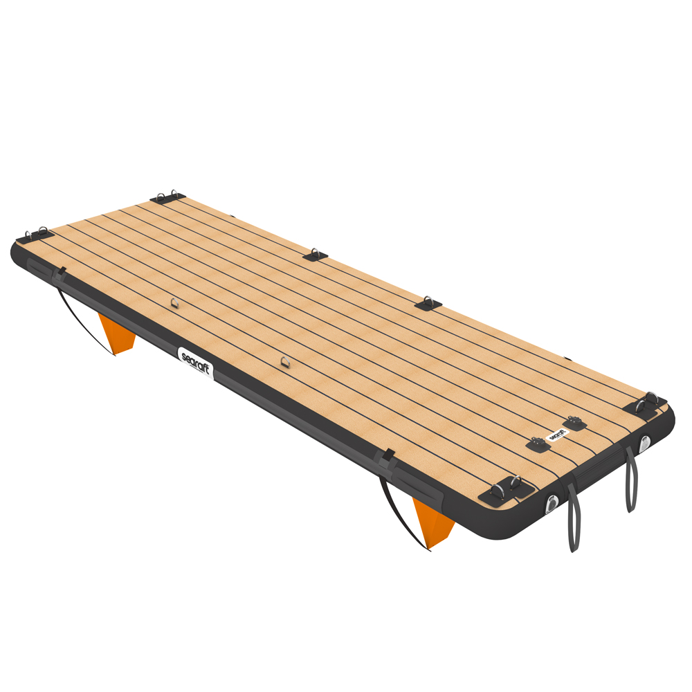 Teak deck zwart large opblaasbaar platform