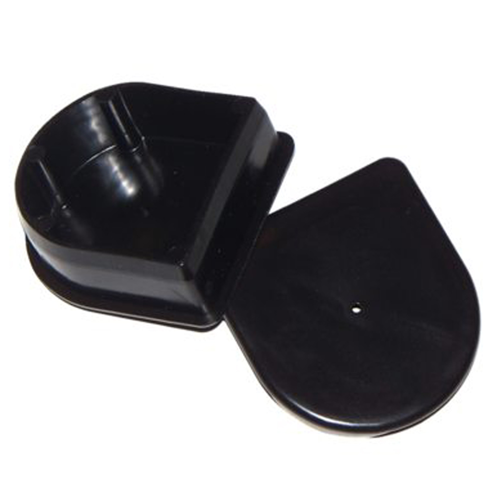 Steigerstootrand p-eindstuk zwart (2 stuks)