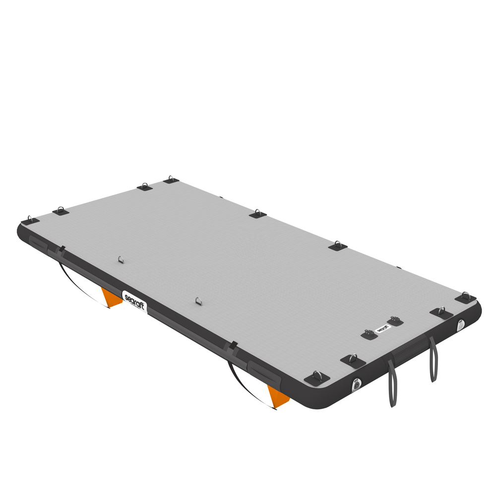 Diamond deck zwart x-large opblaasbaar platform