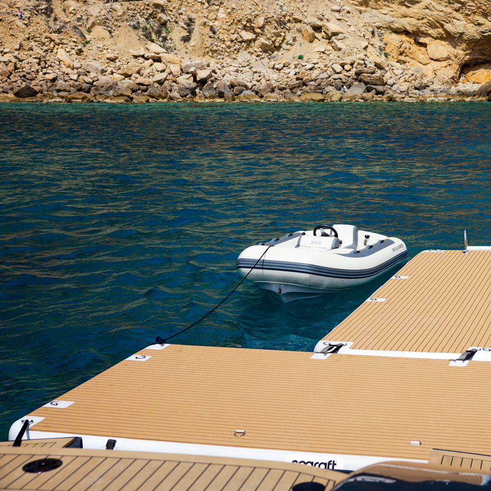 SeaRaft Diamond deck zwart x-large opblaasbaar platform 8