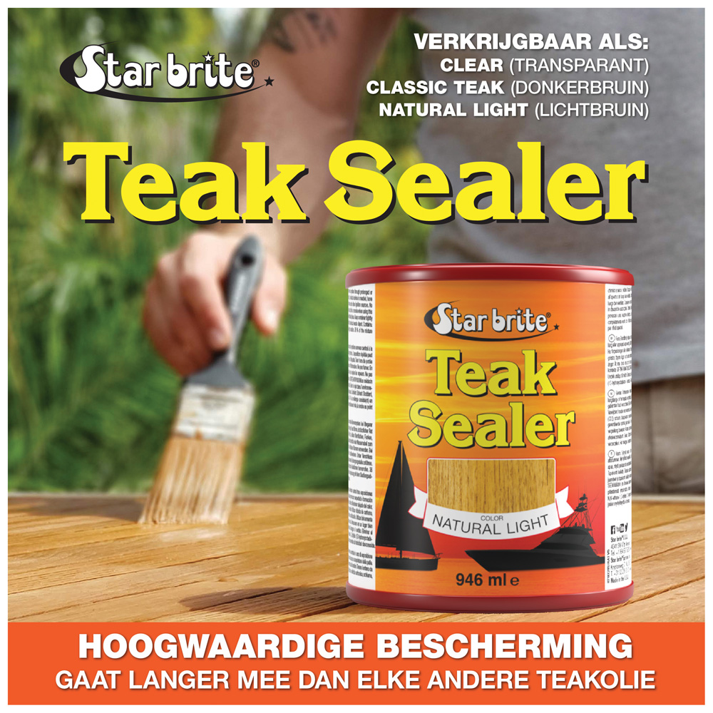 Starbrite tropical teak oil sealer natural light 473 ml 2