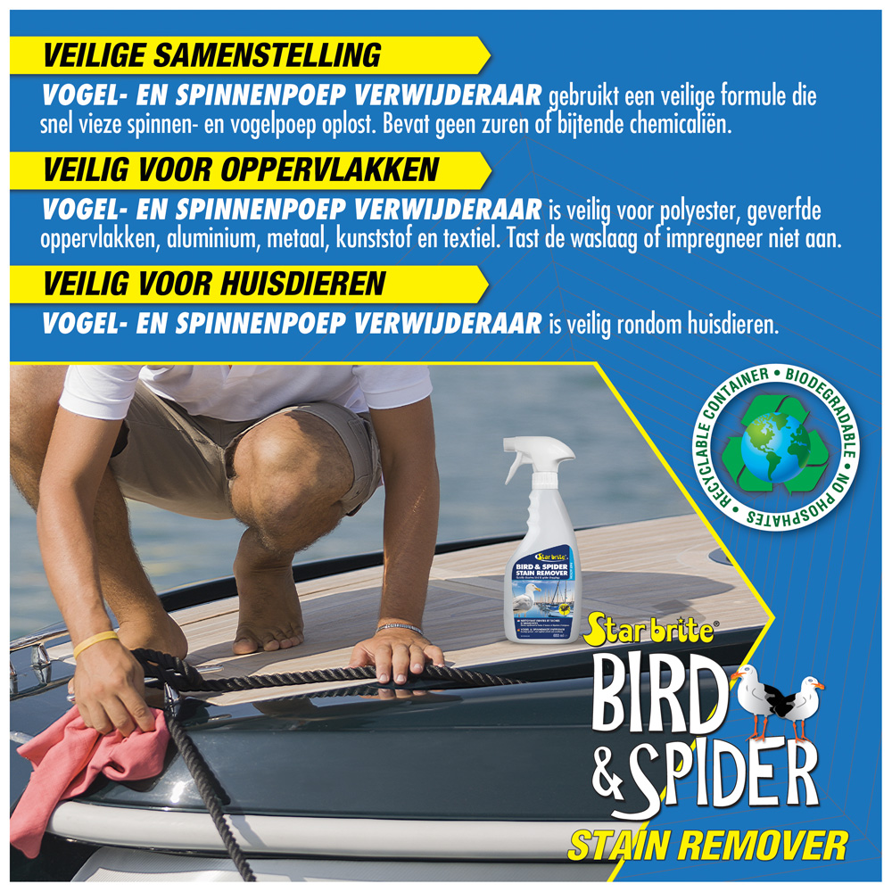 Starbrite vogel en spinnenpoep reiniger 650 ml 3