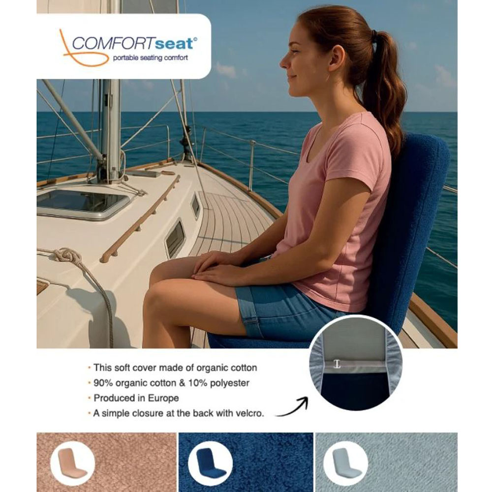 Comfort Seat badstof hoes blauw voor regular seat 2