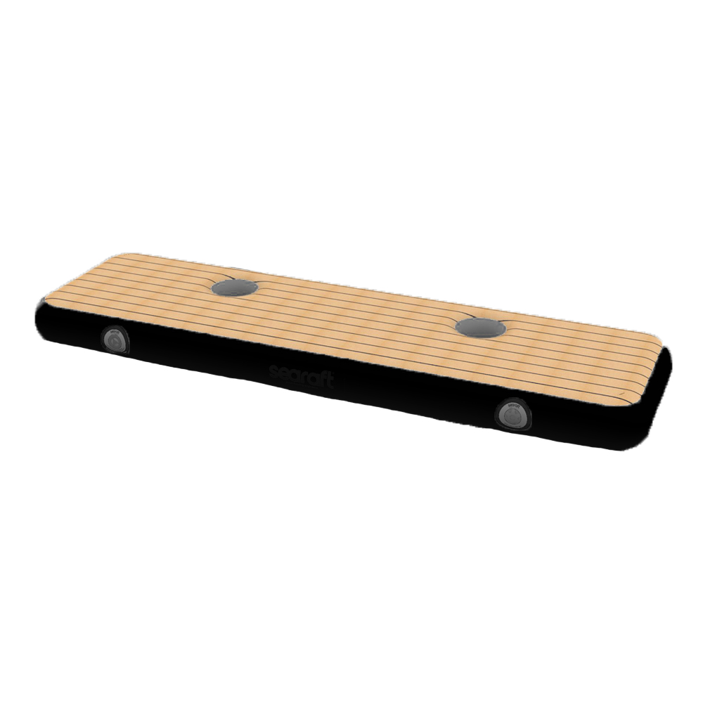 SeaRaft Airstep transom bumper large teak deck zwart foto 1