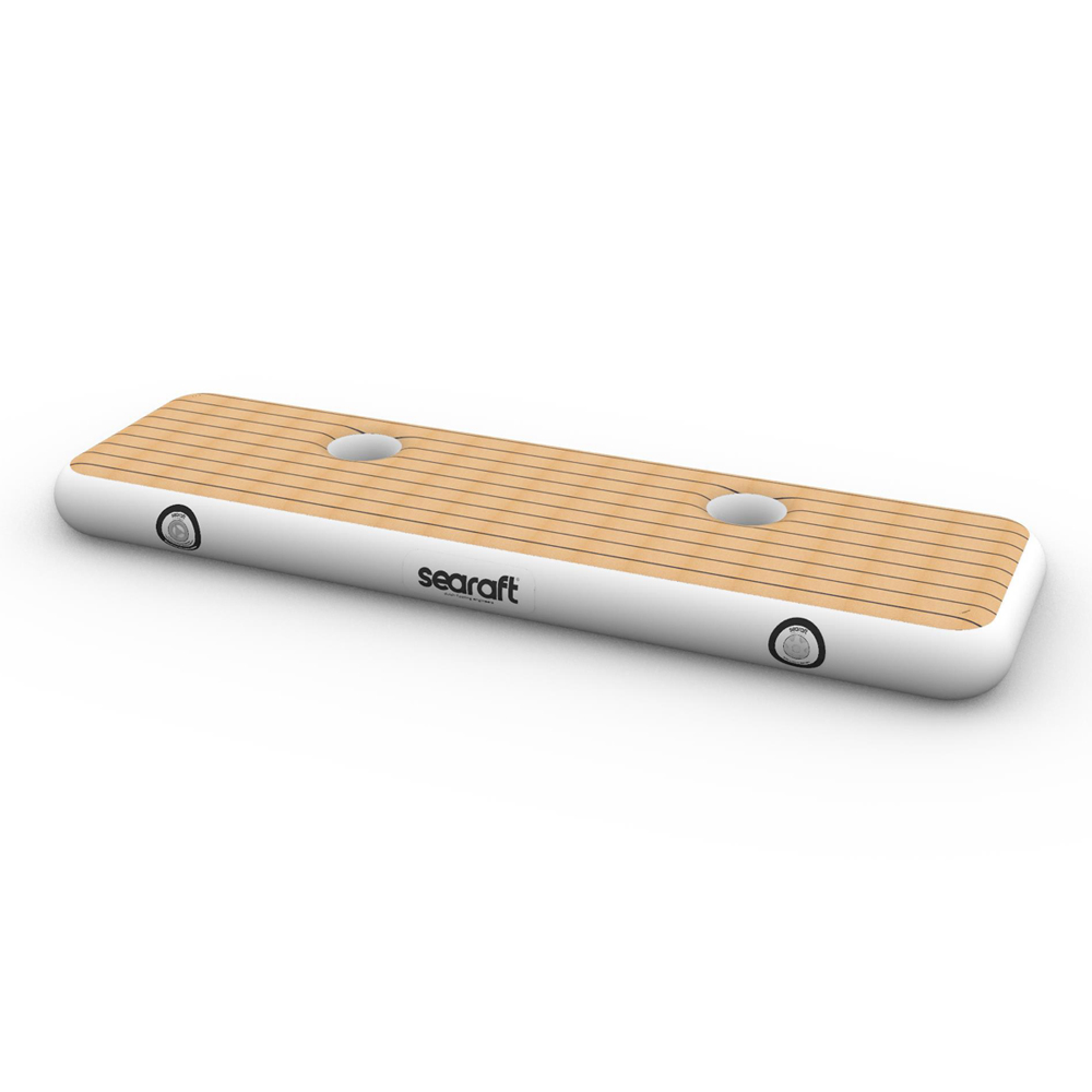 Airstep transom bumper large teak deck grijs