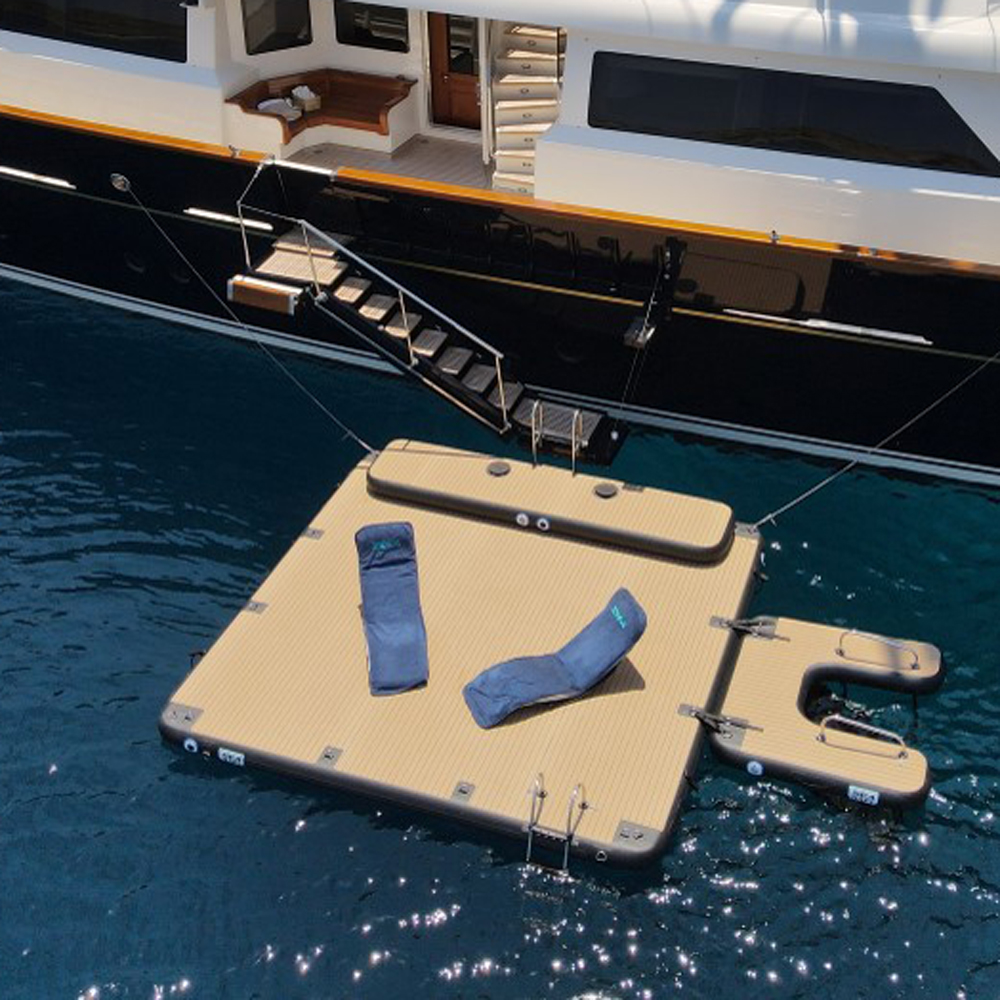 SeaRaft Airstep transom bumper xx-large teak deck zwart 7