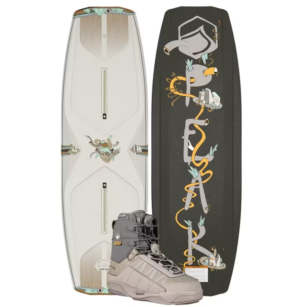 Peak wakeboard set 141 cm met Peak 4d bindingen