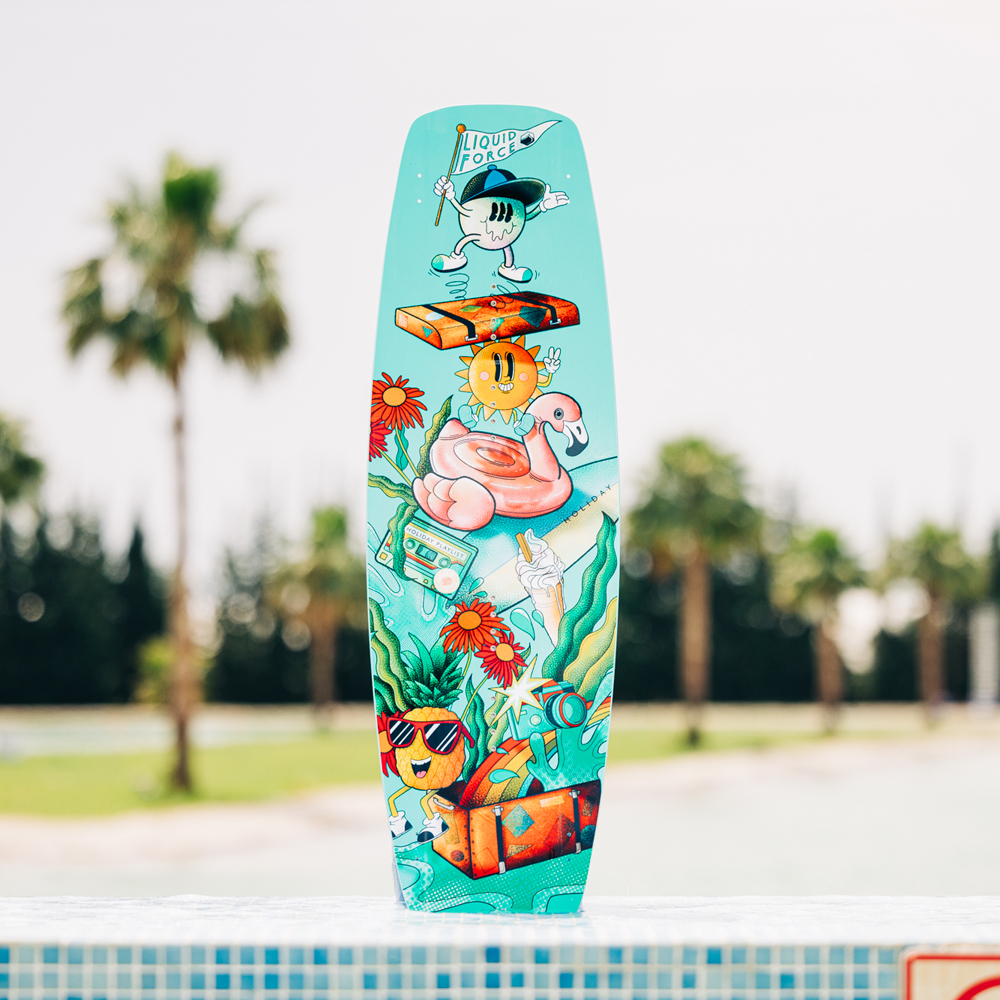 Liquid Force Holiday fs wakeboardset 125 cm met Dream bindingen 8