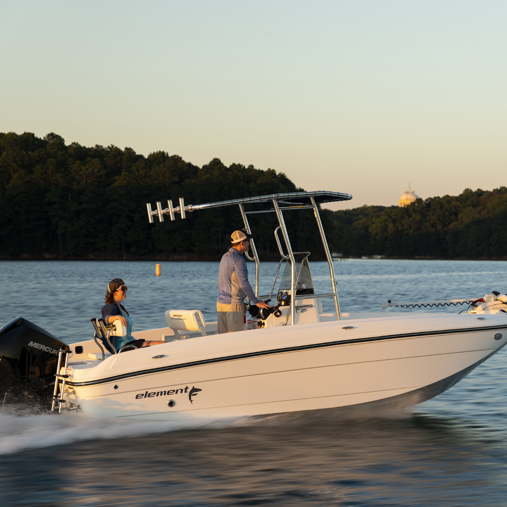 Fishmaster original T-Top polished met zwart canvas 6