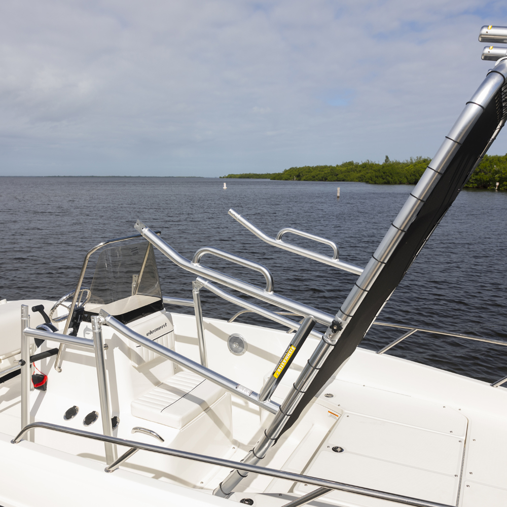Fishmaster original T-Top polished met zwart canvas 9