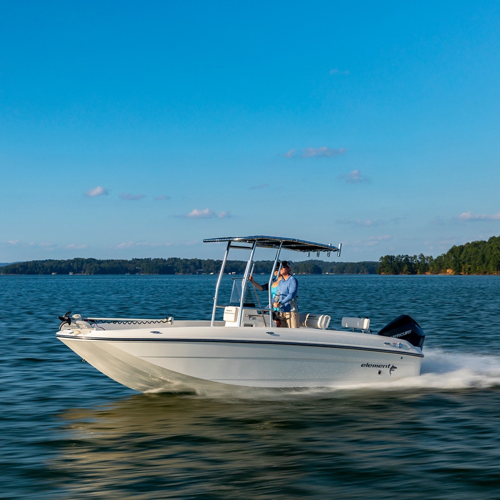 Fishmaster original T-Top wit met navy canvas 15
