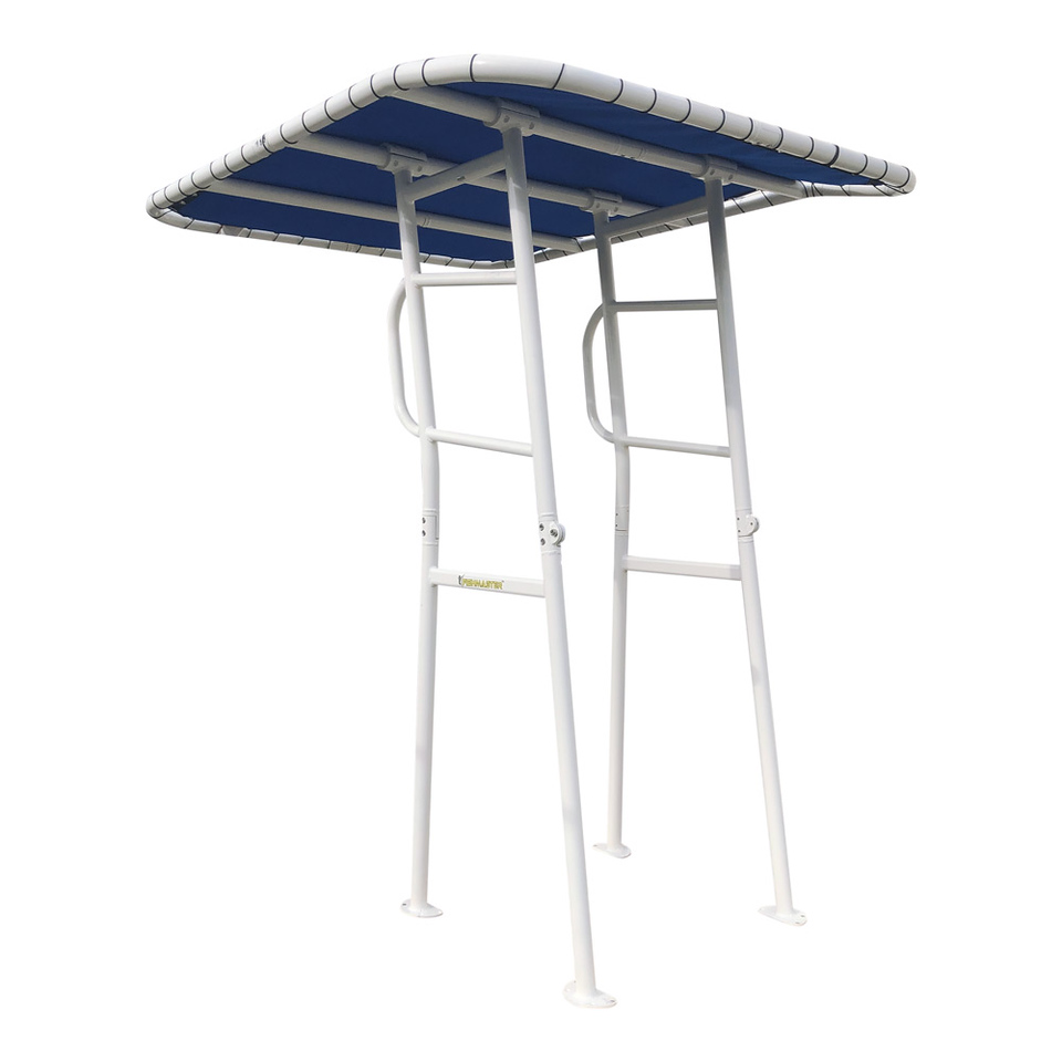 original T-Top wit met blauw canvas