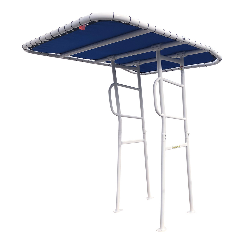 original T-Top wit met blauw canvas