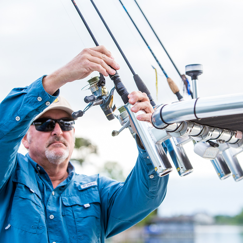 Fishmaster verstelbare hengel houder zwart 6