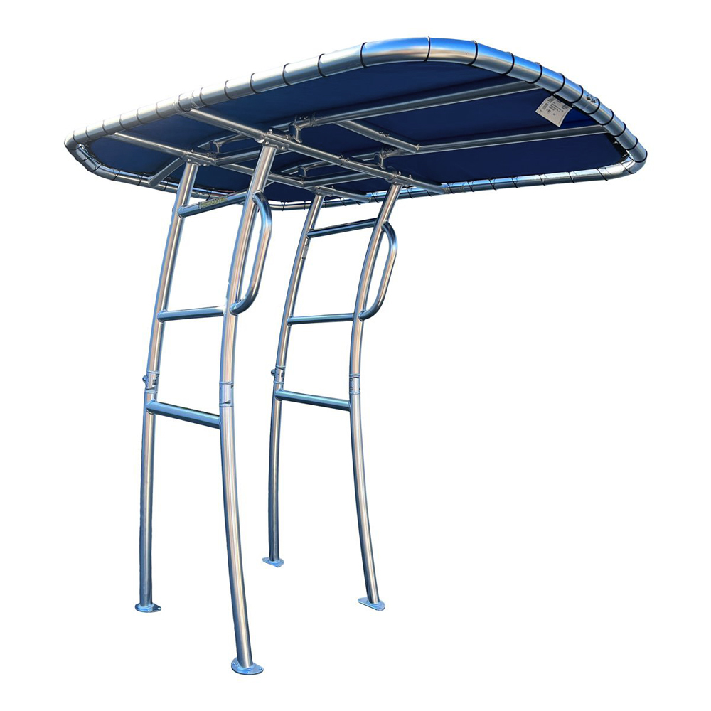 Fishmaster pro T-Top polished met navy canvas 3