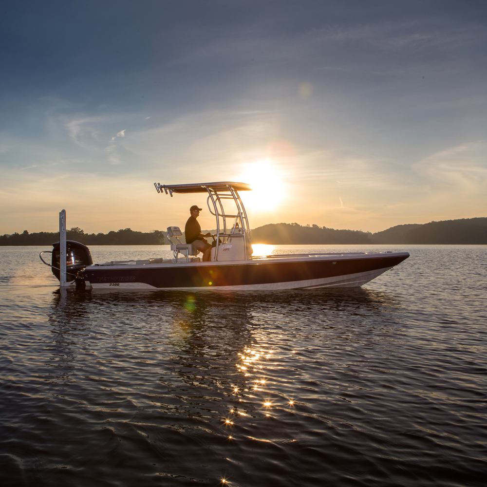 Fishmaster pro T-Top polished met zwart canvas 11