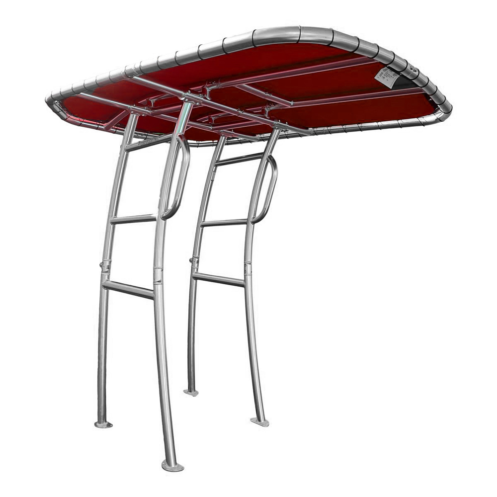 Fishmaster pro T-Top polished met rood canvas 4