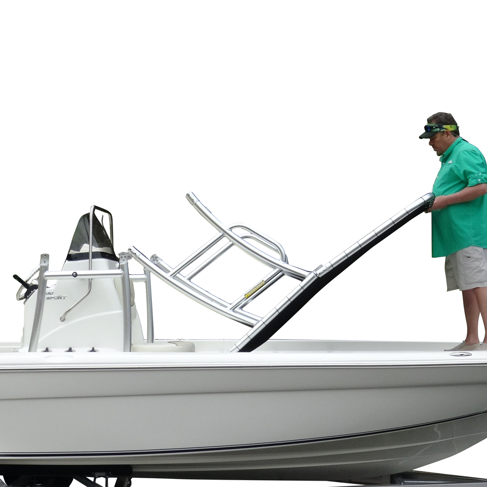 Fishmaster pro T-Top wit met navy canvas 5