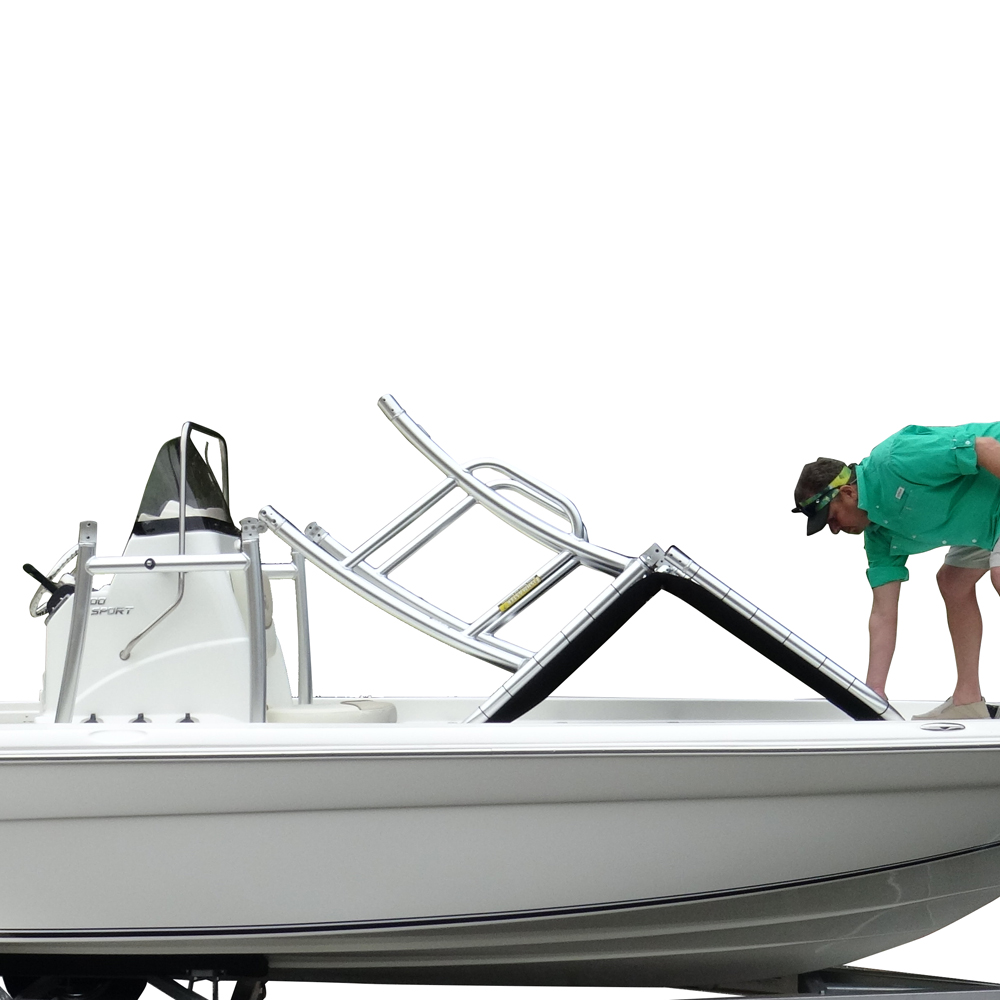 Fishmaster pro T-Top wit met blauw canvas 6