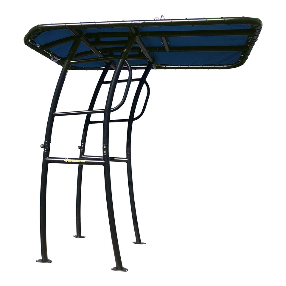 Fishmaster pro T-Top zwart met navy canvas 2