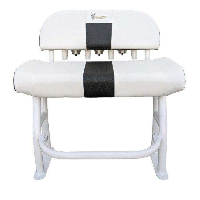 Fishmaster pro T-Top stoel wit met wit kussen incl. rugleuning 2