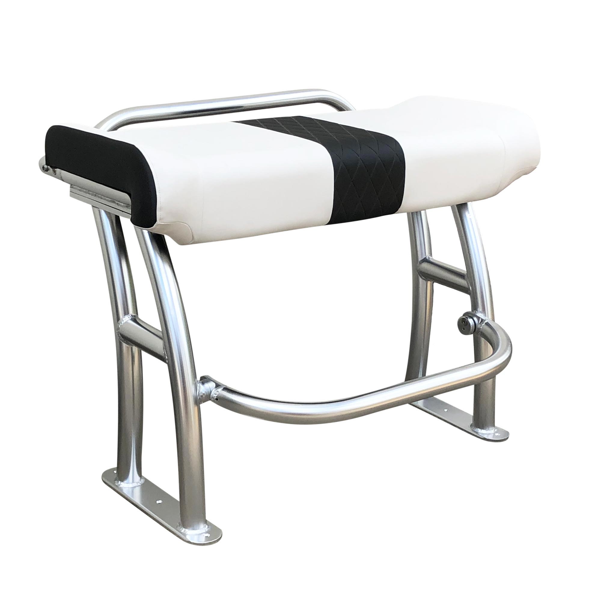 pro T-Top stoel polished met wit kussen incl. rail