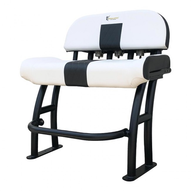 pro T-Top stoel zwart met wit kussen incl. rugleuning