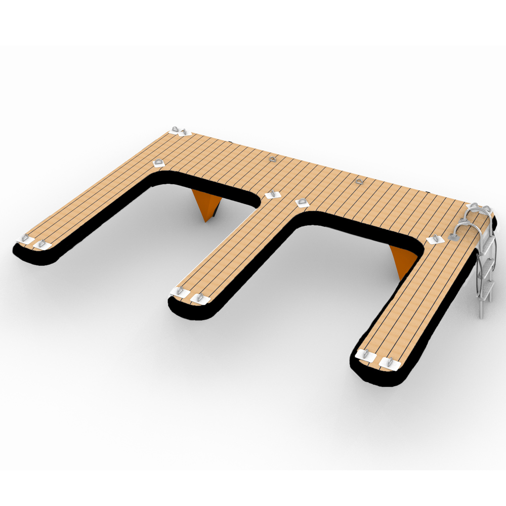 SeaRaft M-Shape opblaasbaar jetski dock zwart foto 1