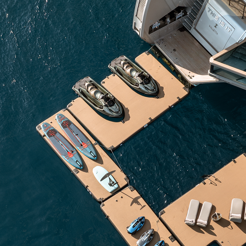 SeaRaft M-Shape opblaasbaar jetski dock zwart 3