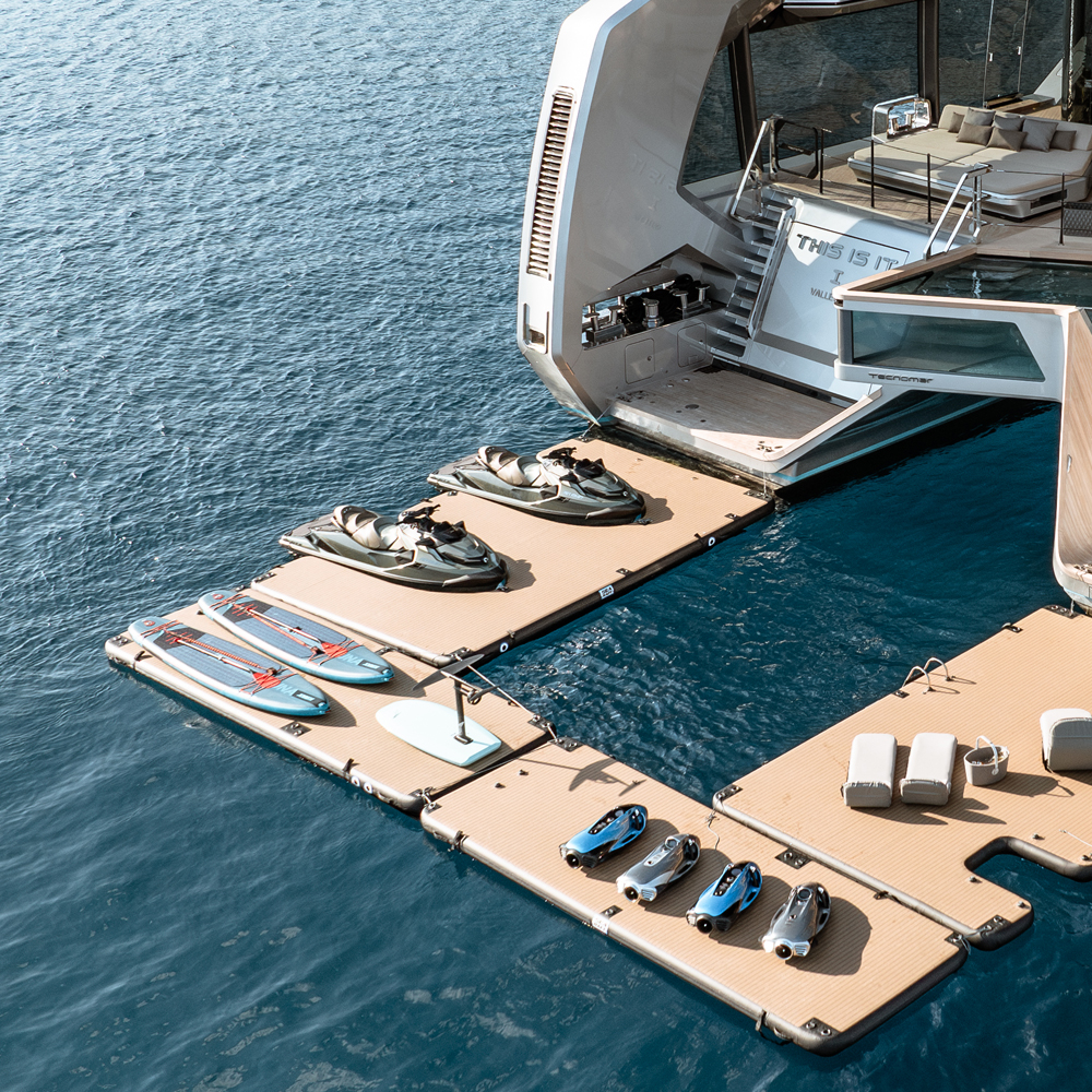 SeaRaft M-Shape opblaasbaar jetski dock zwart 4