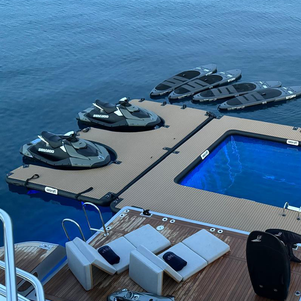 SeaRaft M-Shape opblaasbaar jetski dock zwart 6