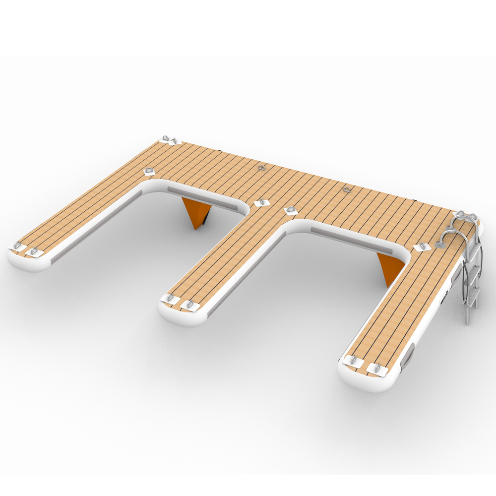 M-Shape opblaasbaar jetski dock grijs
