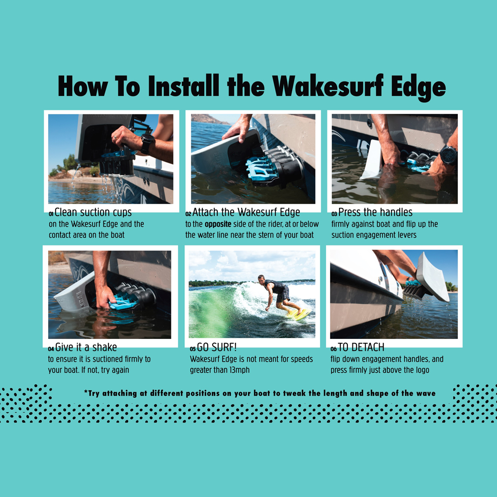 Liquid Force wakesurf edge mega folding wakeshaper 3