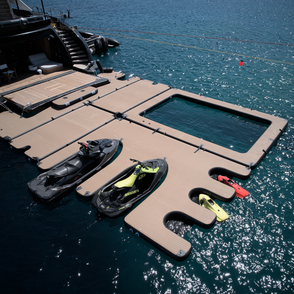 SeaRaft Teak deck opblaasbaar zwembad large 2
