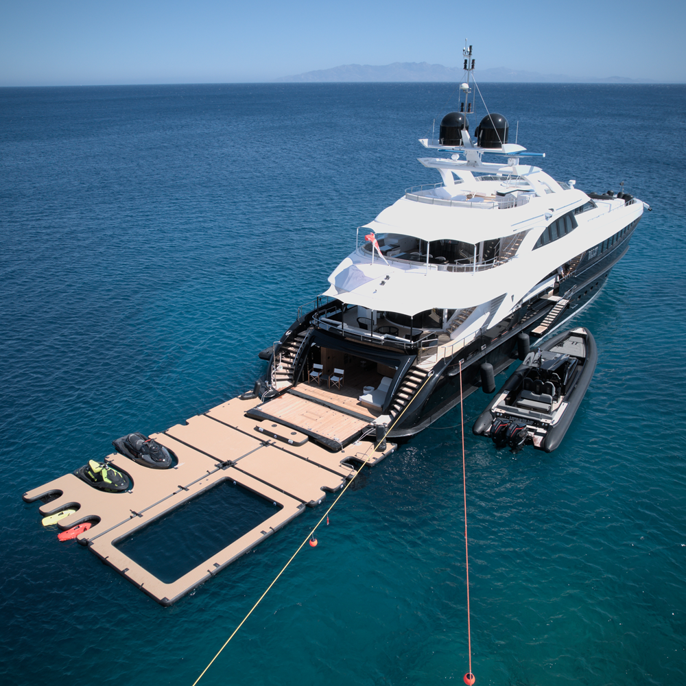 SeaRaft Teak deck opblaasbaar zwembad large 5