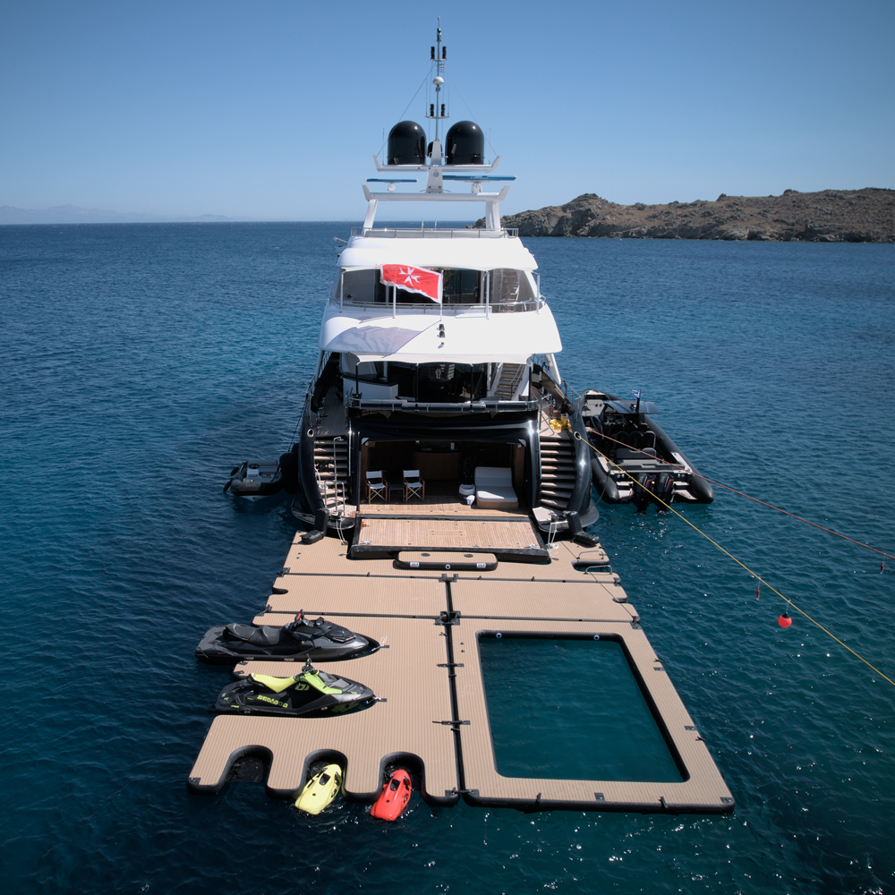 SeaRaft Teak deck opblaasbaar zwembad large 6