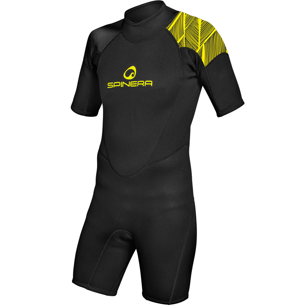 Spinera shorty wetsuit kind 2/2 geel