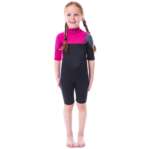 Boston shorty kind wetsuit 3/2 roze